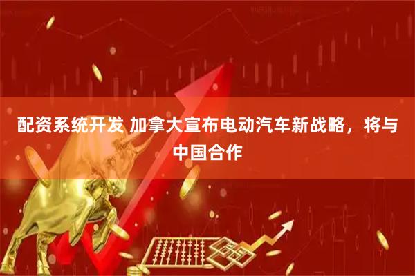 配资系统开发 加拿大宣布电动汽车新战略，将与中国合作